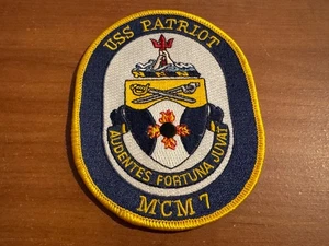 Vintage USS Patriot (MCM-7) “Audentes Fortuna Juvat” Patch - Bild 1 von 1