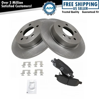 Brake Rotor & Posi Metallic Pad Rear Kit for Buick Lucerne Cadillac DTS - Image 1 of 4