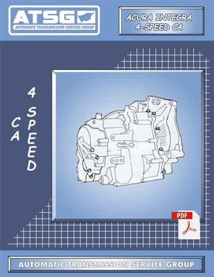 Libro de servicio de revisión de reparación de transmisión Honda Acura CA de 4 velocidades  Foto 1 de 4