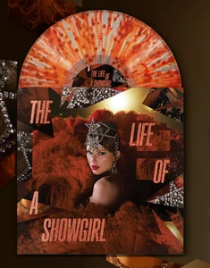 Taylor Swift Life of a Showgirl Tiny Bubbles in Champagne Red Lipstick Vinyl LP - Picture 1 of 3