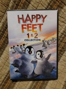 Happy Feet 1 & 2 Collection (DVD) Emperor Penguins Animal Antarctica 2 Movies - Foto 1 di 4