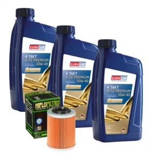 Juego de cambio de aceite Eurolub 3 litros 10W40 Hiflo filtro de aceite HF152 CFMoto Cforce 850 1000 - Imagen 1 de 1