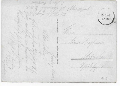 Feldpost: AK Hamburg, Stummer Stempel 1940 nach München - Bild 1 von 2