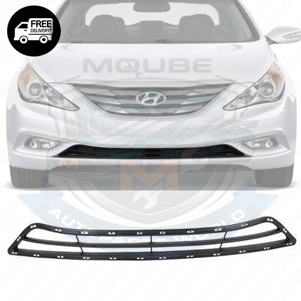 New For 2011-13 Front Bumper Lower Grille Textured Gray Hyundai Sonata HY1036114 Foto 1 de 1