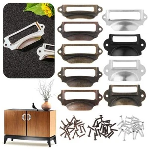 File Name Card Frame Cabinet Handles Cabinet Frame Knobs Drawer Label Pulls - Picture 1 of 17