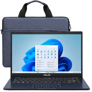 ASUS 14" FHD Laptop - Intel Pentium N6000, 4GB RAM, 64GB eMMC Black + Laptop Bag - Picture 1 of 11