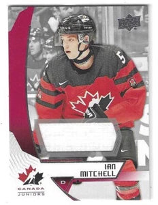 2019 UPPER DECK TEAM CANADA JUNIORS IAN MITCHELL GAME-USED MEMORABILIA #34 - Picture 1 of 2