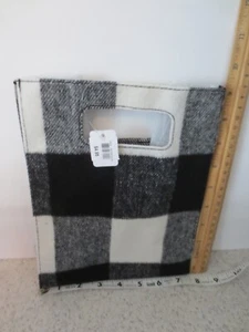 Bath and Body Works Plaid Blu Navy Borsa Regalo Flanella Come Tessuto - Foto 1 di 2