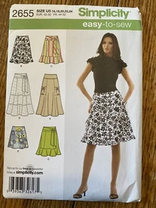 Simplicity 2655 Sewing Pattern Uncut Skirt Plus Size 16-24 New Easy To sew - Picture 1 of 2