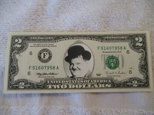 Oliver Hardy Neuheit 2 Dollar Schein - Bild 1 von 2