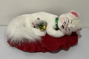 Annalee Cat And Mouse On Pillow Sleeping 2008 - Picture 1 of 7