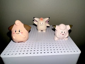 Cleffa, Clefairy, Clefable Pokemon Monster Nintendo Tomy Collection Figure 1999 - Picture 1 of 2