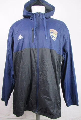 Florida Panthers NHL Men's Adidas Lightweight Blue/Black Full-Zip Jacket Cover