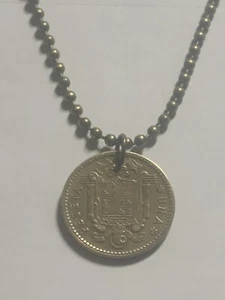 1953 Spagna Una Peseta Ciondolo Moneta Francesco Franco Caudillo De Espana 1 Ptas - Foto 1 di 7