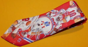 RALPH MARLIN RED/WHITE/BLUE NEW ENGLAND PATRIOTS LOGO POLYESTER TIE - NECK TIES. - Picture 1 of 4