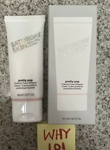 SATURDAY SKIN Pretty Pop Probiotic Power Whipped Cream 1.52oz/45mL FULL SZ $45 - Picture 1 of 14