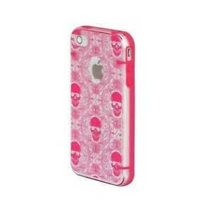 Coque coque crâne IPHONE Protection 4 4S 4G rose