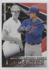 2021 Finest Legacies Kintsukuroi Black Gold Refractor Anthony Rizzo Ernie Banks