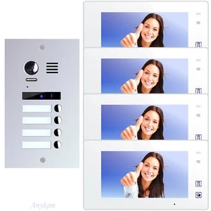 Video Türsprechanlage Edelstahl 2 Draht Videosprechanlage 4 Familien ES4m DT47MW - Bild 1 von 4