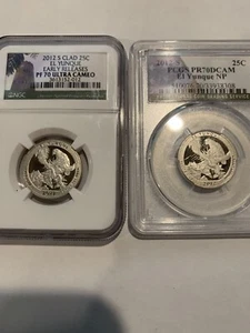 2012S El Yunque Forest Quarter PR70 Ultra & Deep Cameo 25 Cents U Get 2 Coin Lot - Picture 1 of 6