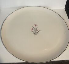 Vintage Syracuse China Alpine Pink Flower  15" x 13" Oval Serving Platter