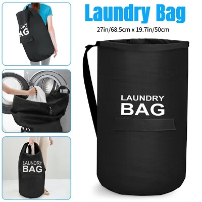 Large Backpack Laundry Bag Heavy Duty Washing Clothes Buckle & Strap 50x68.5 CM - Image 1 of 4