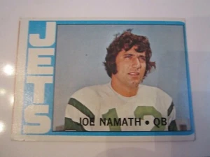 1972 JOE NAMATH TOPPS FOOTBALL CARD # 100 - EXCELLENT CONDITION - SC-9 - Picture 1 of 2