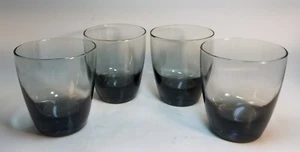 Vintage 4er Set Libbey grau Rauch Steine altmodische Gläser 4 Zoll 13 Unzen - Bild 1 von 3