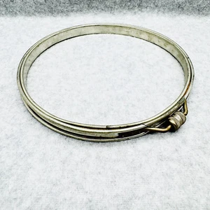 ADJUSTO Metal Embroidery Hoop 6 inch Round CORK LINED Spring Tension Vintage - Picture 1 of 10