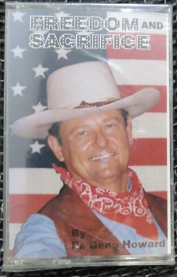 FREEDOM AND SACRIFICE by Dr. Gene Howard AMERICA John Wayne Impersonator COWBOY - Image 1 of 3