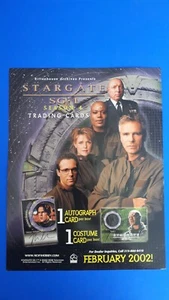 STARGATE SG-1 SEASON 4 TRADING CARDS SELL SHEET from MANGLEY GIFTS - Picture 1 of 2