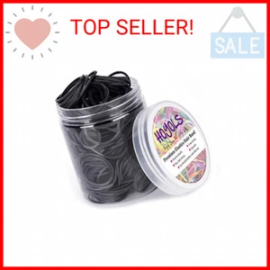 HOYOLS 1 1/2 Inches Large Elastics Rubber Bands for Black Hair Ties Braiding Pon - Picture 1 of 2