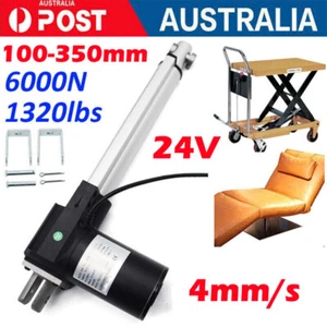 24V Linear Actuator 6000N Heavy Duty 6inch 4in 8in 12in 100MM 150MM 200MM 300MM - Picture 1 of 18