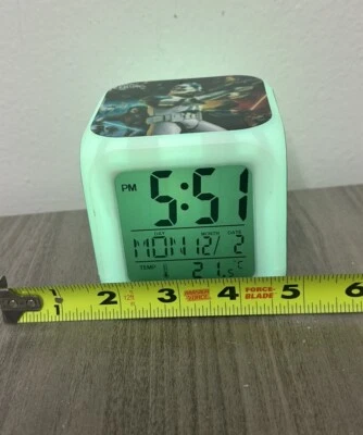 Star Wars Alarm Clock LED Digital Color Changing Night Light Cube Clock - Image 1 of 4