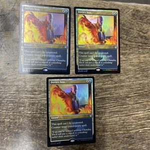 3x MTG Dovin's Veto Fnm Foil War of the Spark Promo English (NM) - Picture 1 of 1