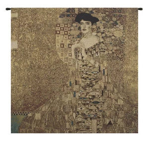 Tapiz belga Gustav Klimt Adele Bloch Bauer | Arte de pared tejido jacquard - Imagen 1 de 4