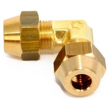 Verbindungsnippel Set 90° 3/8 Zoll inkl Muttern für Kupferrohr