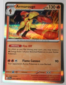 Pokemon 2023 Escarlata y Violeta "Armarouge" 041/198 Holo Raro * - Imagen 1 de 4