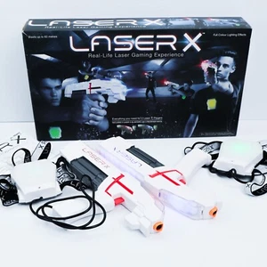 Laser X 2 Player Pack 2 Laser X Blasters & Targets Vests Tested & Working 88016 - Picture 1 of 20