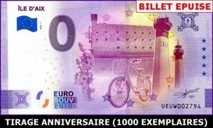 UEUW / ILE D'AIX / BILLET 0 € / NULL EURO-SCHEIN 2022-1* - Picture 1 of 1