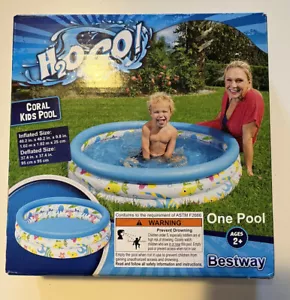 Inflatable Toddler Swimming Pool 40" Coral Fish 27 gal H20 GO! Child Ages 2 & UP - Picture 1 of 4