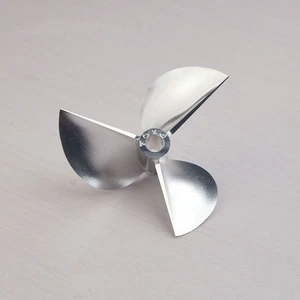 #1698 CNC 1/4 6.35mm Alu Propeller 70mm Positive 3-bladed 7016 Prop P1.6 RC Boat - Picture 1 of 2