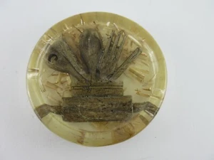 Vintage MCM Lucite Trivet Wood Utensil Design Retro Acrylic Kitchen Hotplate - Picture 1 of 6