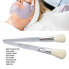 2 Pack Face Mask Brush Applicator Clear Handle Cosmetics Beauty Tools Clay M HPT