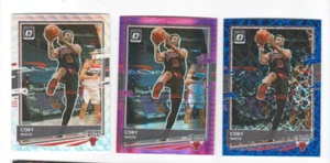 COBY WHITE 3 CARD RAINBOW LOT 2020-21 OPTIC BLUE LASER PINK PRIZM SILVER WAVE - Picture 1 of 2