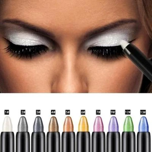 Eyeshadow Pro Beauty Highlighter Pencil Cosmetic Glitter Eye Shadow Eyeliner Pen - Picture 1 of 22