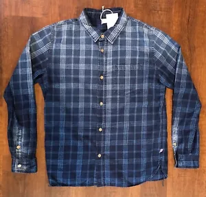 Pure Blue Japan Indigo Sunbleached Plaid - 5 - Picture 1 of 9
