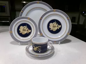 BERNARDAUD LIMOGES KENT BLU COBALTO - Foto 1 di 6