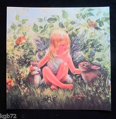 Leanin Tree Easter Greeting Card Woodland Fairy Nature Animals Multi Color E26 - Image 1 of 2