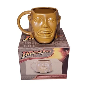 Indiana Jones Golden Idol geformter Keramikbecher Tasse 22 Unzen Bioworld Neu in Box - Bild 1 von 11